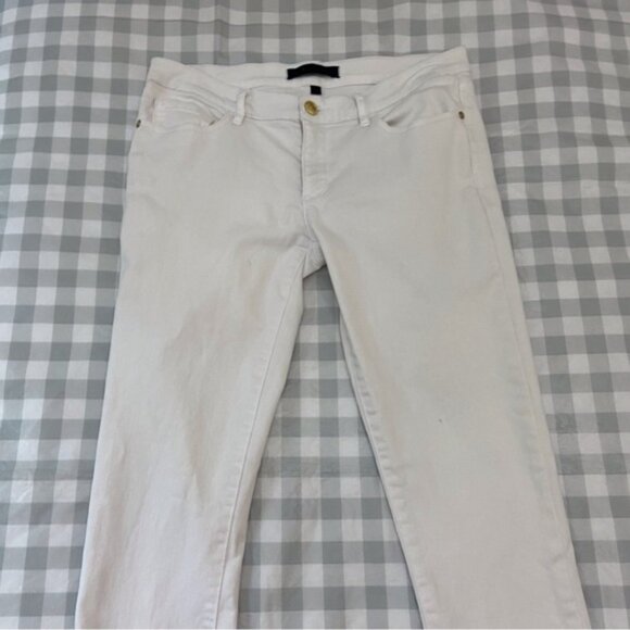 JUICY Couture white jeans medium rise skinny stretchy denim size 30 - Picture 5 of 14